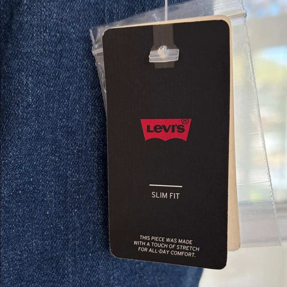 Levi's Strapless Dark Indigo Denim Dress - Picture 2 of 12